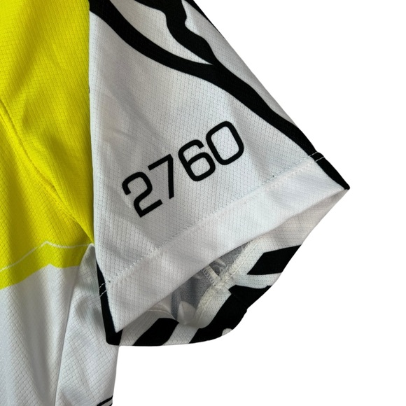 Dialto Cycling Jersey Mens Size L Yellow White Black - Picture 4 of 11